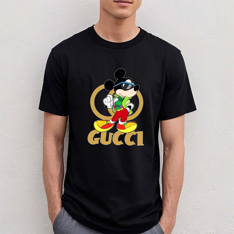 Mickey Mouse Gucci Unisex T Shirt Cotton Tee TAT7599 4