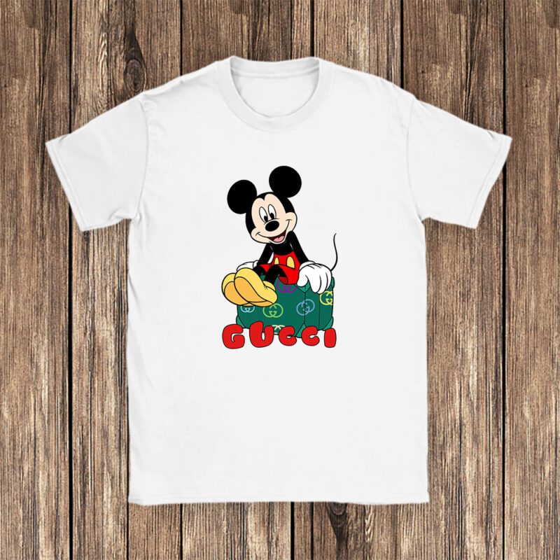 Mickey Mouse Gucci Unisex T Shirt Cotton Tee TAT7603 1