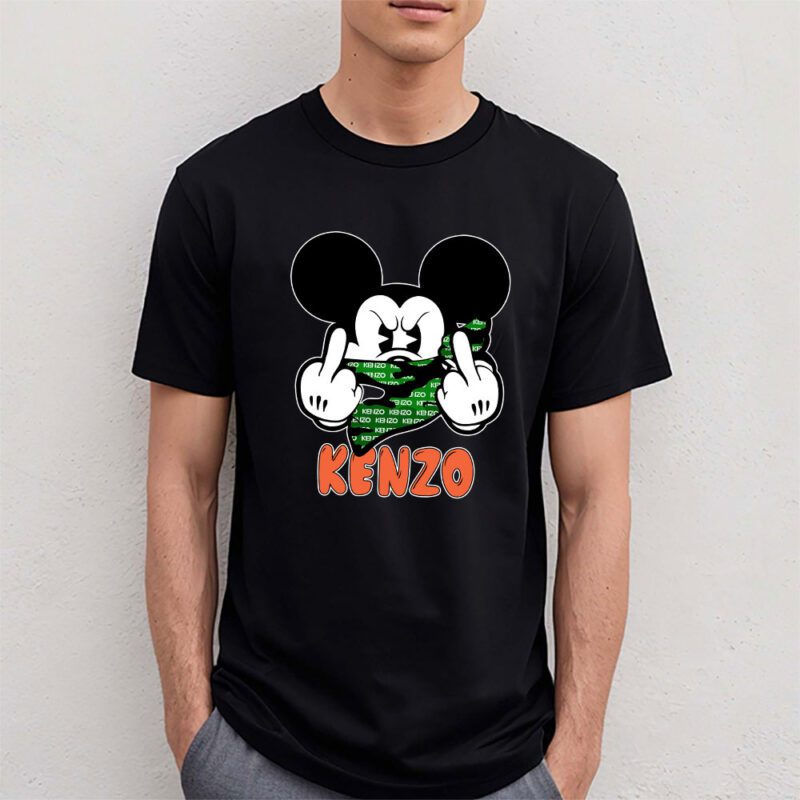 Mickey Mouse Kenzo Unisex T Shirt Cotton Tee TAT7604 4