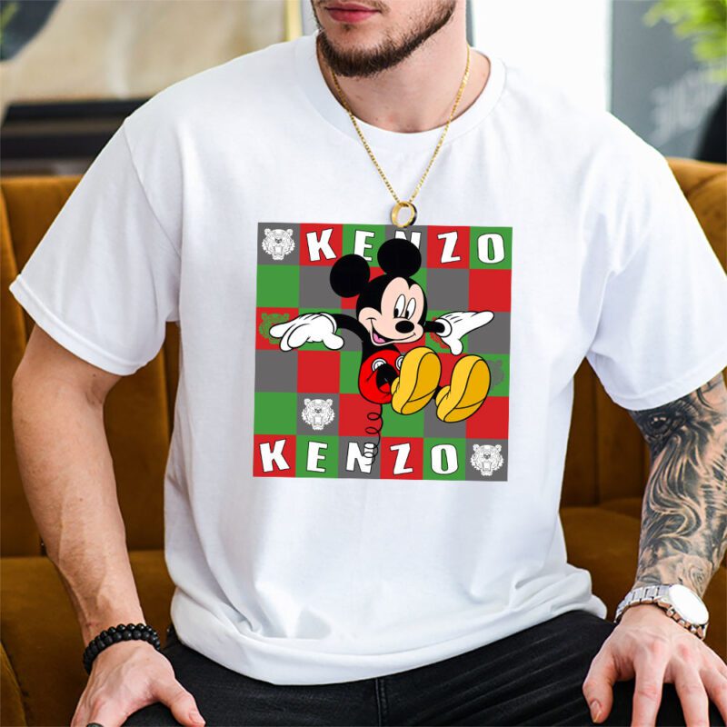 Mickey Mouse Kenzo Unisex T Shirt Cotton Tee TAT8283 2
