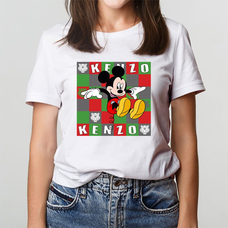 Mickey Mouse Kenzo Unisex T Shirt Cotton Tee TAT8283 3