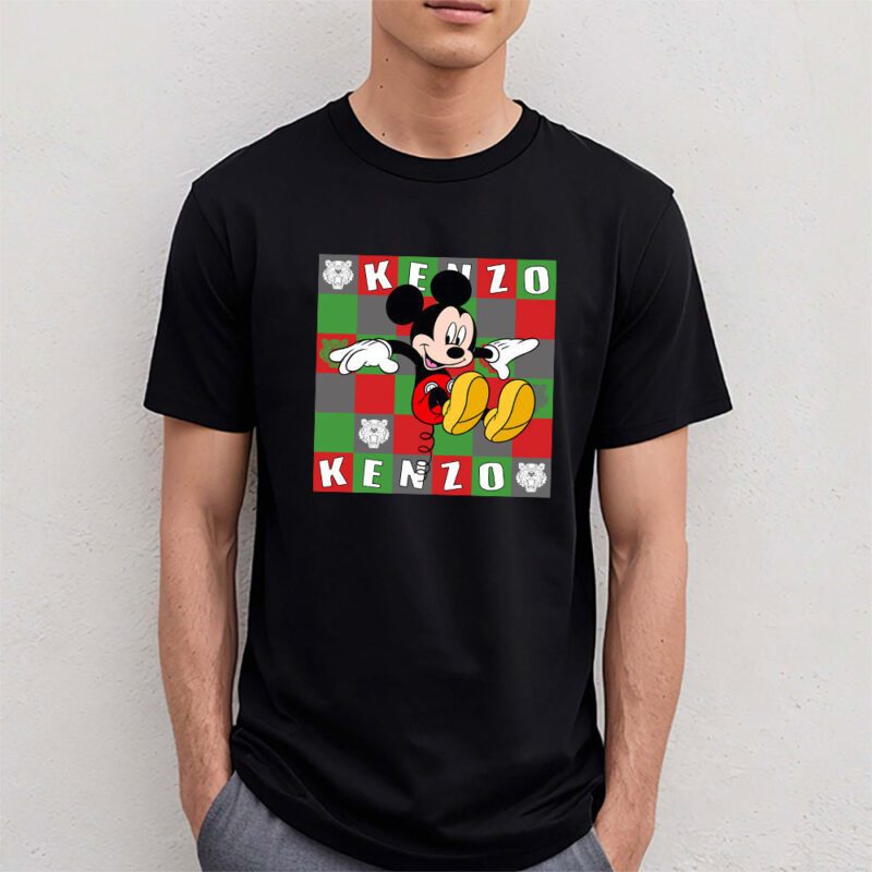 Mickey Mouse Kenzo Unisex T Shirt Cotton Tee TAT8283 4