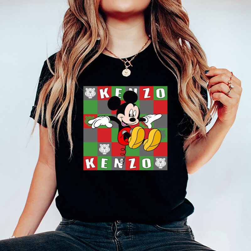 Mickey Mouse Kenzo Unisex T Shirt Cotton Tee TAT8283 5