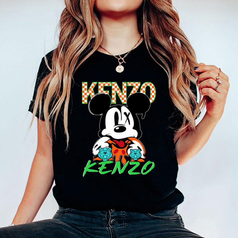 Mickey Mouse Kenzo Unisex T Shirt Cotton Tee TAT8285 5
