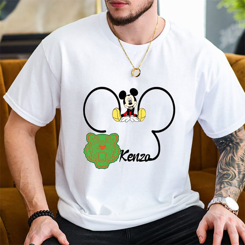 Mickey Mouse Kenzo Unisex T Shirt Cotton Tee TAT8288 2