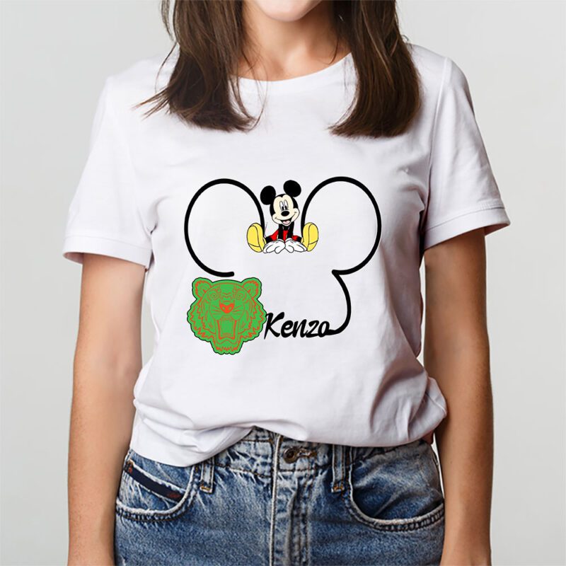 Mickey Mouse Kenzo Unisex T Shirt Cotton Tee TAT8288 3