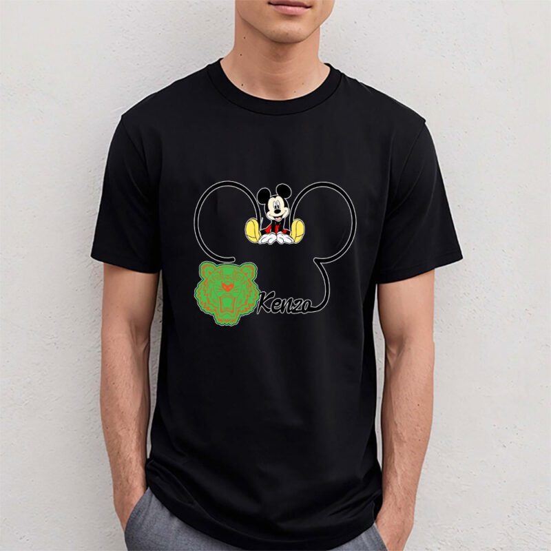 Mickey Mouse Kenzo Unisex T Shirt Cotton Tee TAT8288 4