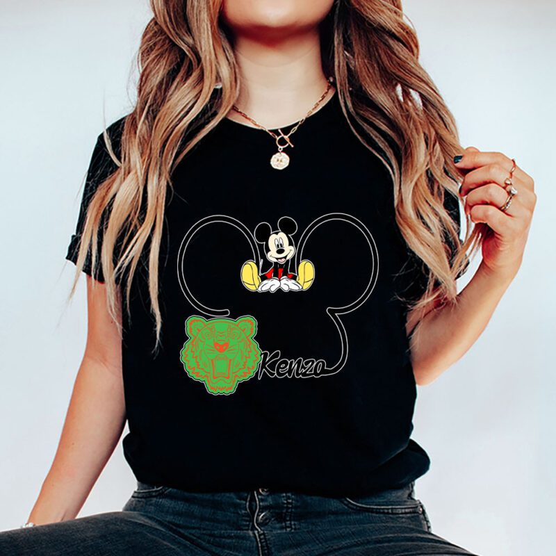 Mickey Mouse Kenzo Unisex T Shirt Cotton Tee TAT8288 5