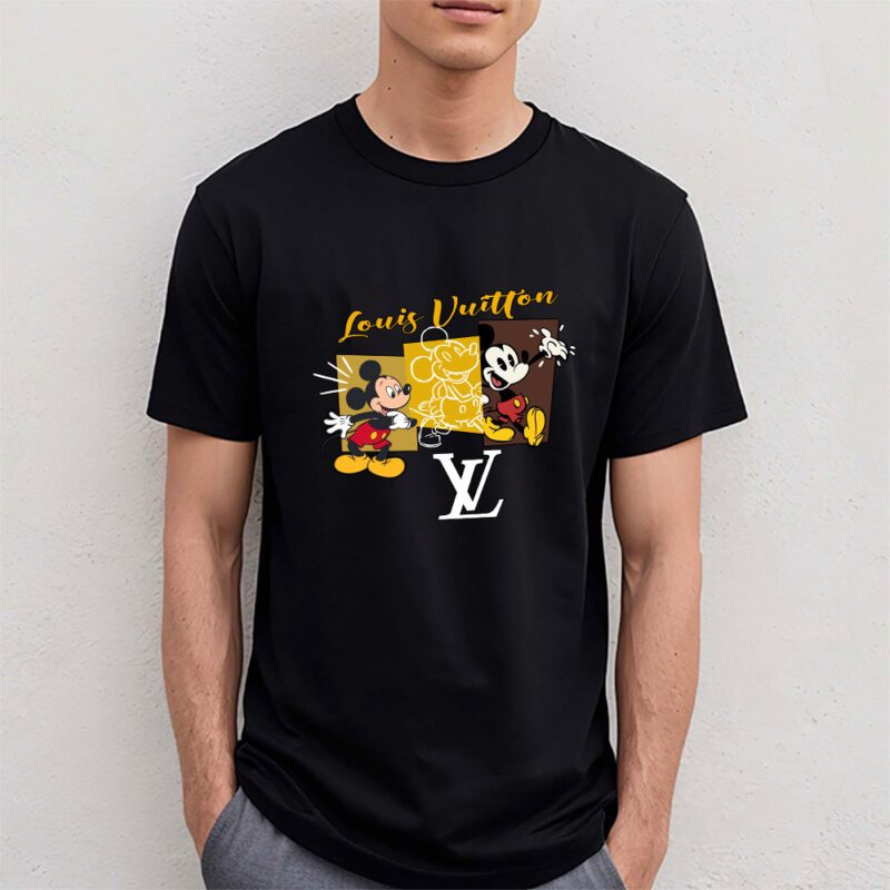 Mickey Mouse Louis Vuitton Unisex T Shirt Cotton Tee TAT7608 4
