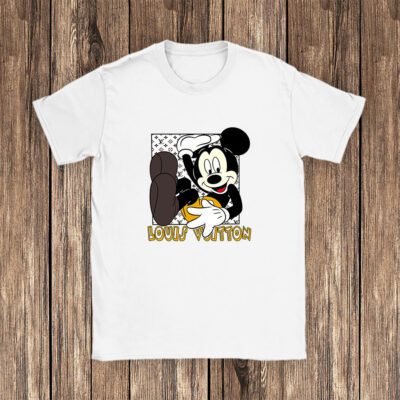 Mickey Mouse Louis Vuitton Unisex T Shirt Cotton Tee TAT7609 1