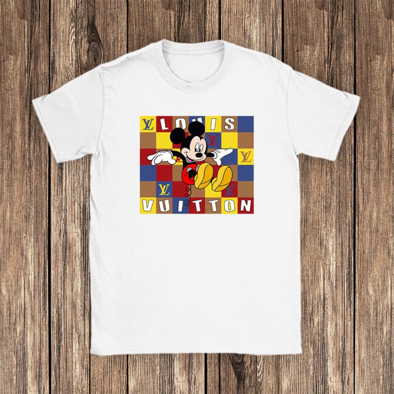 Mickey Mouse Louis Vuitton Unisex T Shirt Cotton Tee TAT8290 1