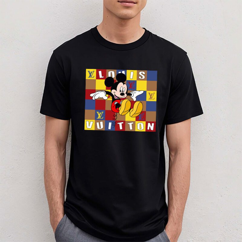 Mickey Mouse Louis Vuitton Unisex T Shirt Cotton Tee TAT8290 4