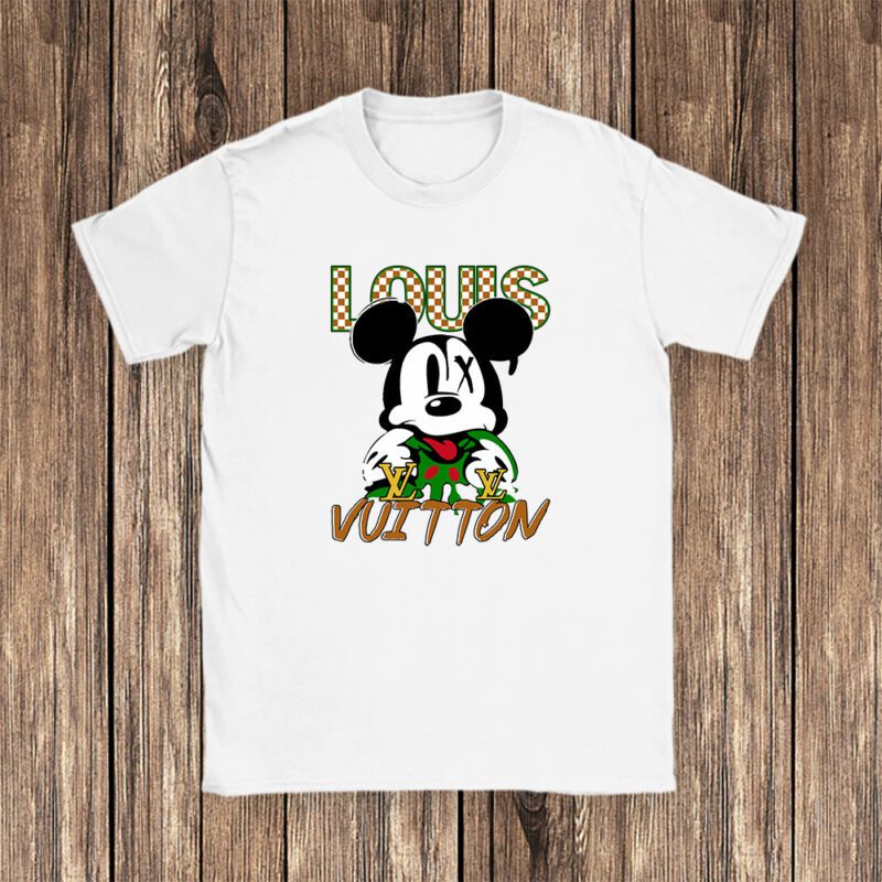 Mickey Mouse Louis Vuitton Unisex T Shirt Cotton Tee TAT8291 1