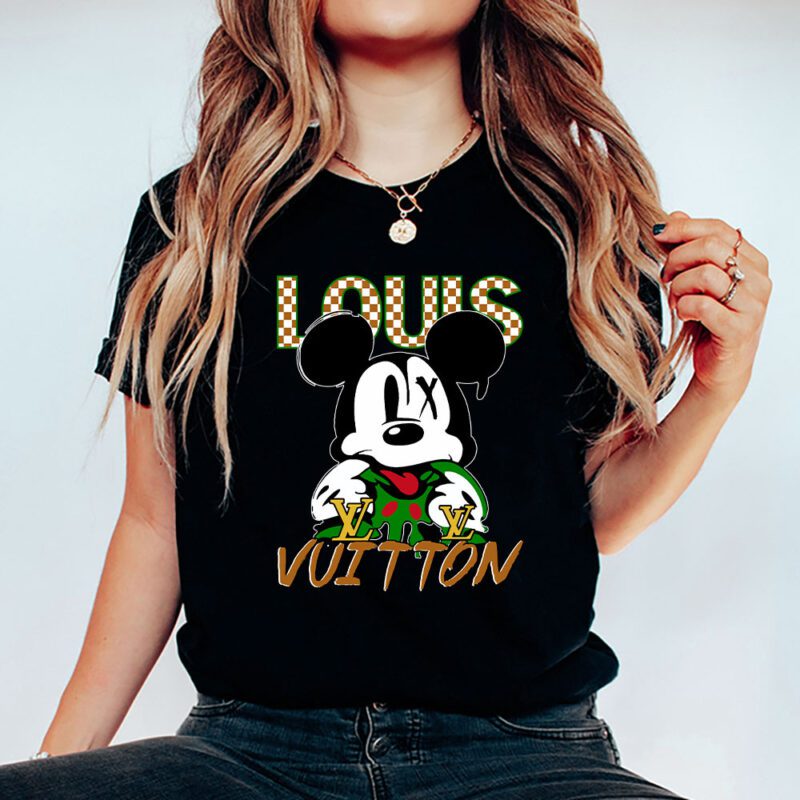 Mickey Mouse Louis Vuitton Unisex T Shirt Cotton Tee TAT8291 5