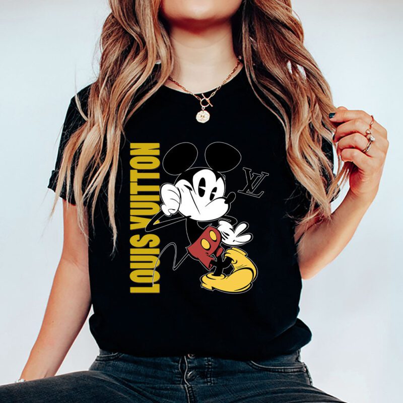 Mickey Mouse Louis Vuitton Unisex T Shirt Cotton Tee TAT8294 5