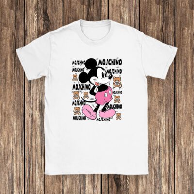 Mickey Mouse Moschino Unisex T-Shirt Cotton Tee TAT7084 1 Mickey Mouse Moschino Unisex T Shirt Cotton Tee TAT7084 1