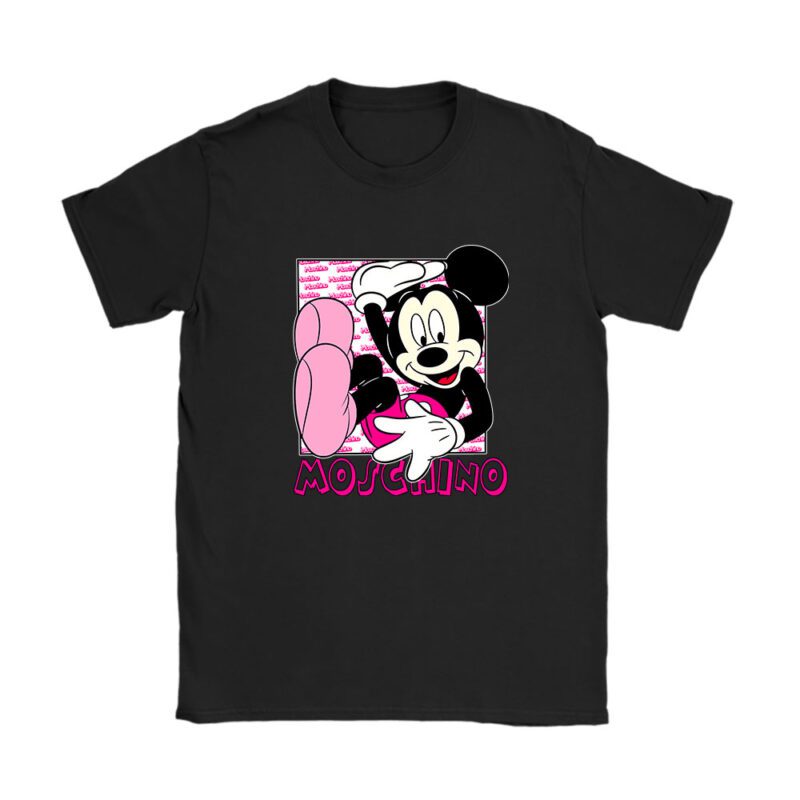 Mickey Mouse Moschino Unisex T-Shirt Cotton Tee TAT8304