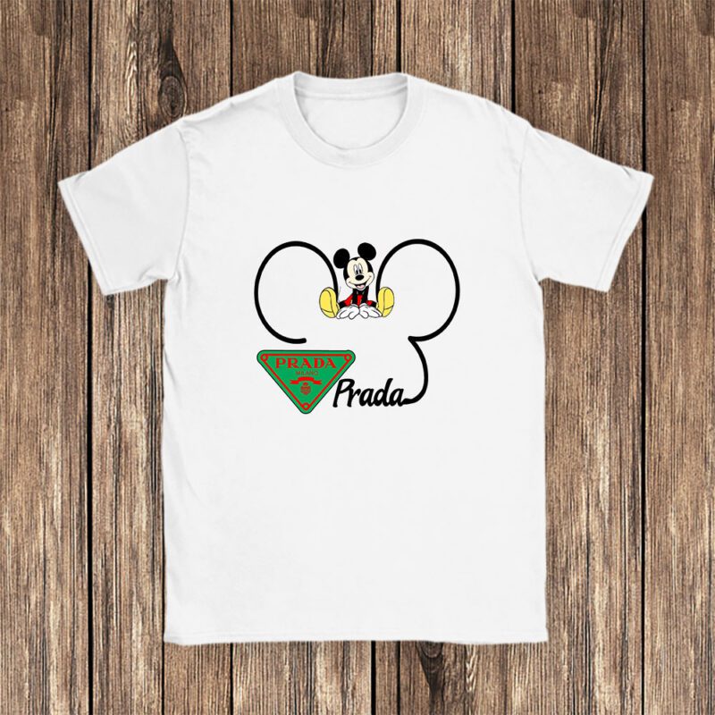 Mickey Mouse Prada Unisex T Shirt Cotton Tee TAT8306 1