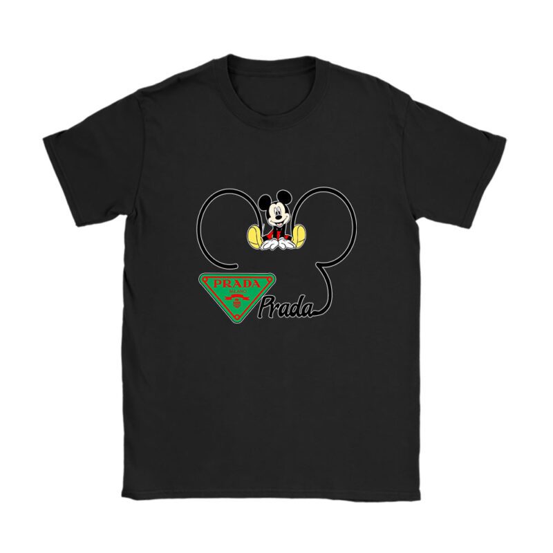 Mickey Mouse Prada Unisex T-Shirt Cotton Tee TAT8306