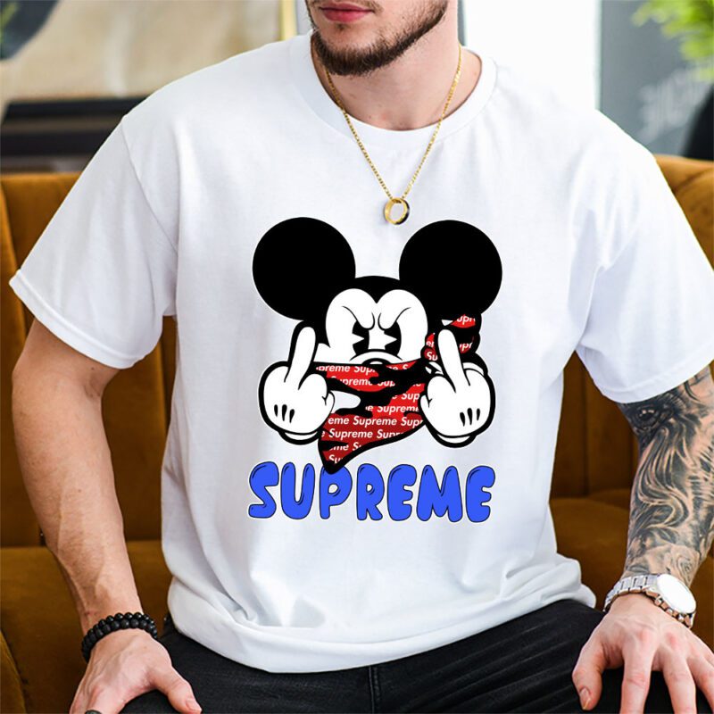 Mickey Mouse Supreme Unisex T Shirt Cotton Tee TAT7605 2