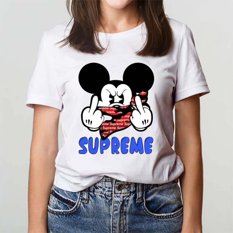 Mickey Mouse Supreme Unisex T Shirt Cotton Tee TAT7605 3