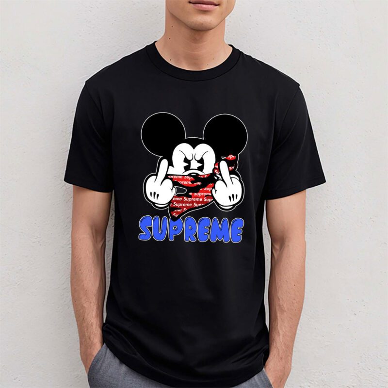 Mickey Mouse Supreme Unisex T Shirt Cotton Tee TAT7605 4