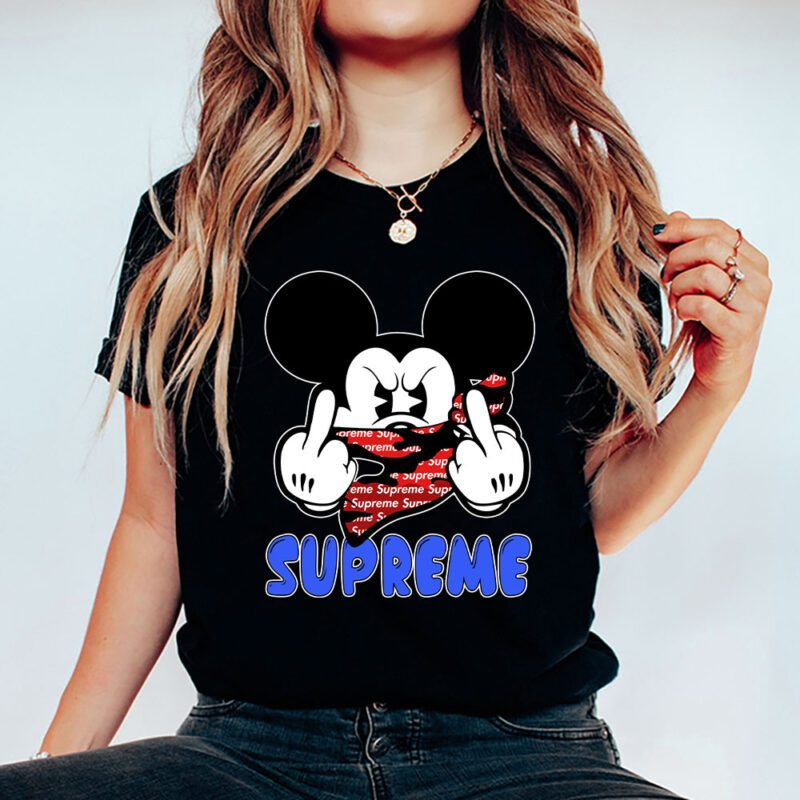 Mickey Mouse Supreme Unisex T Shirt Cotton Tee TAT7605 5