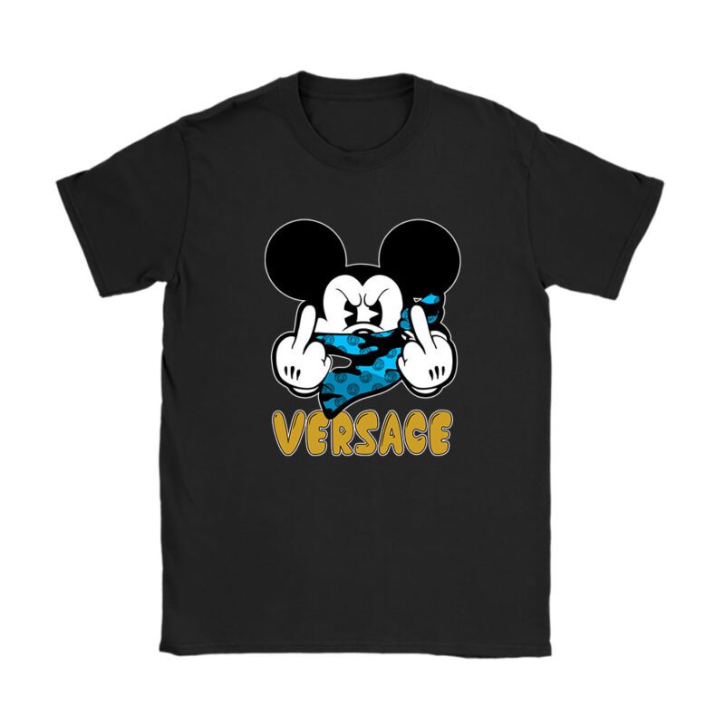 Mickey Mouse Versace Unisex T-Shirt Cotton Tee TAT7614