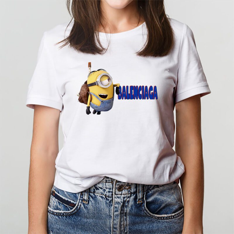 Minions Despicable Me Balenciaga Brand Unisex T Shirt Cotton Tee TAT6315 2