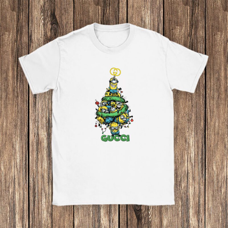 Minions Despicable Me Christmas Gucci Brand Unisex T Shirt Cotton Tee TAT6326 1
