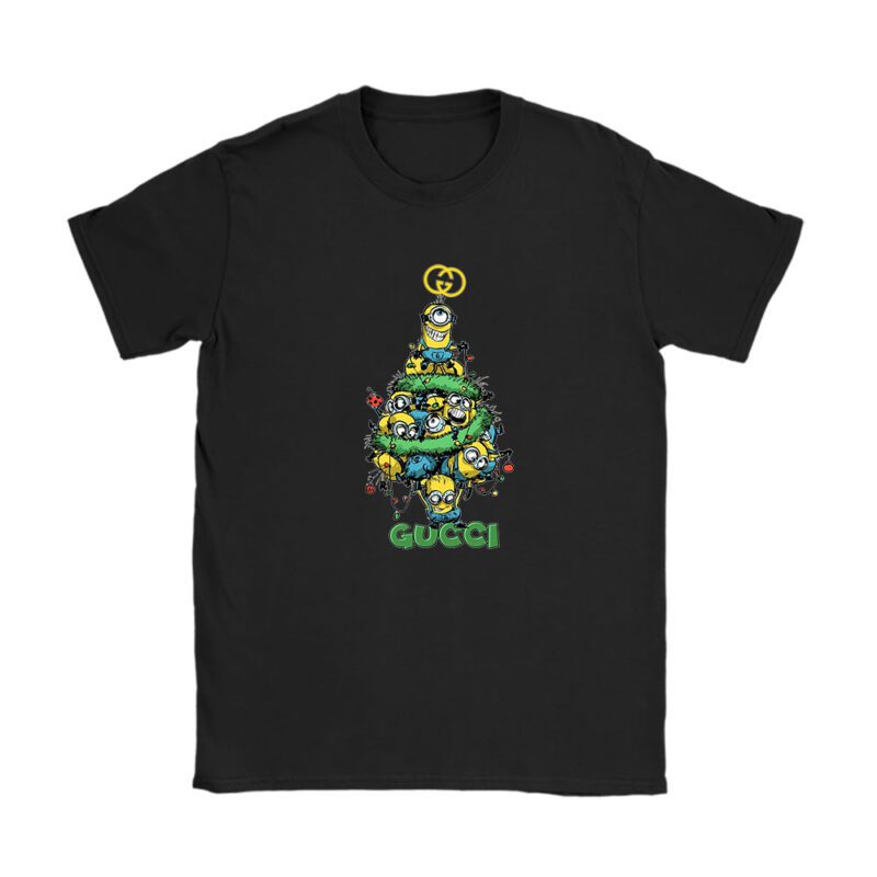 Minions Despicable Me Christmas Gucci Brand Unisex T-Shirt Cotton Tee TAT6326