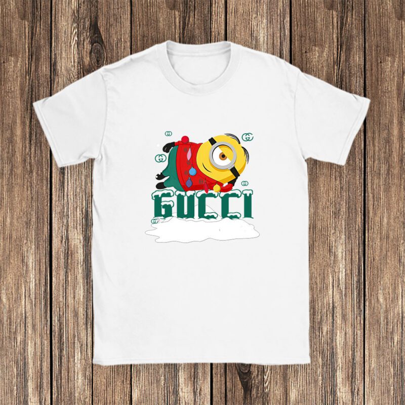 Minions Despicable Me Christmas Gucci Brand Unisex T Shirt Cotton Tee TAT6329 1