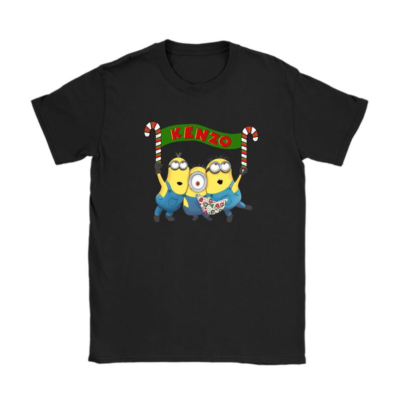 Minions Despicable Me Christmas Kenzo Brand Unisex T-Shirt Cotton Tee TAT6331