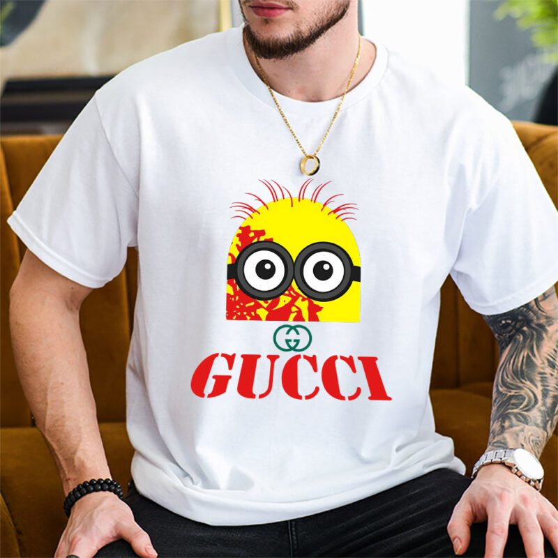Minions Despicable Me Gucci Brand Unisex T Shirt Cotton Tee TAT6343 2