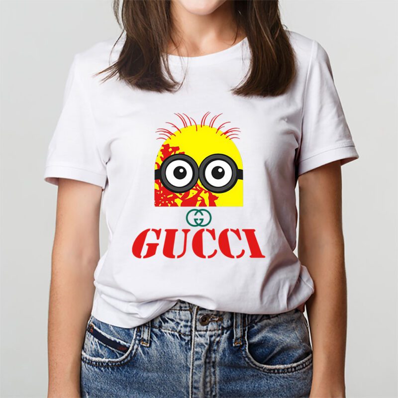 Minions Despicable Me Gucci Brand Unisex T Shirt Cotton Tee TAT6343 3