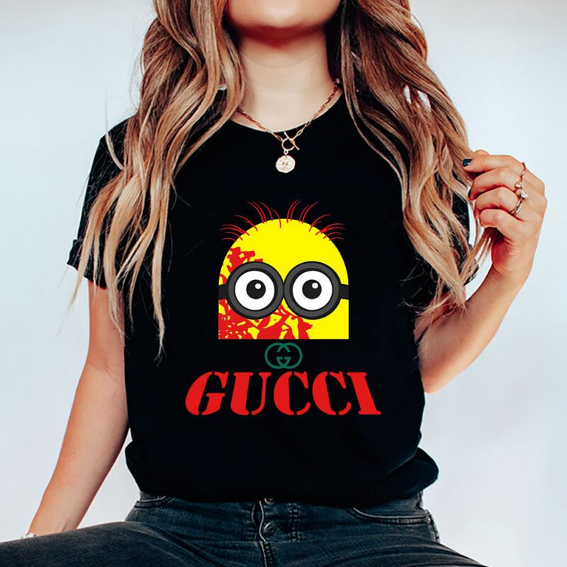 Minions Despicable Me Gucci Brand Unisex T Shirt Cotton Tee TAT6343 5