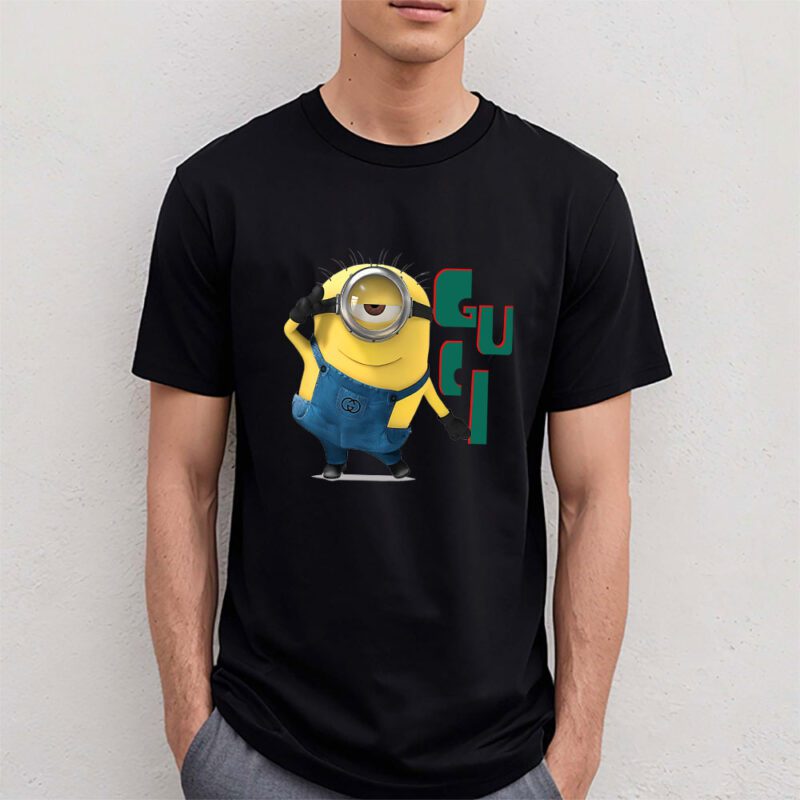 Minions Despicable Me Gucci Brand Unisex T Shirt Cotton Tee TAT6344 4