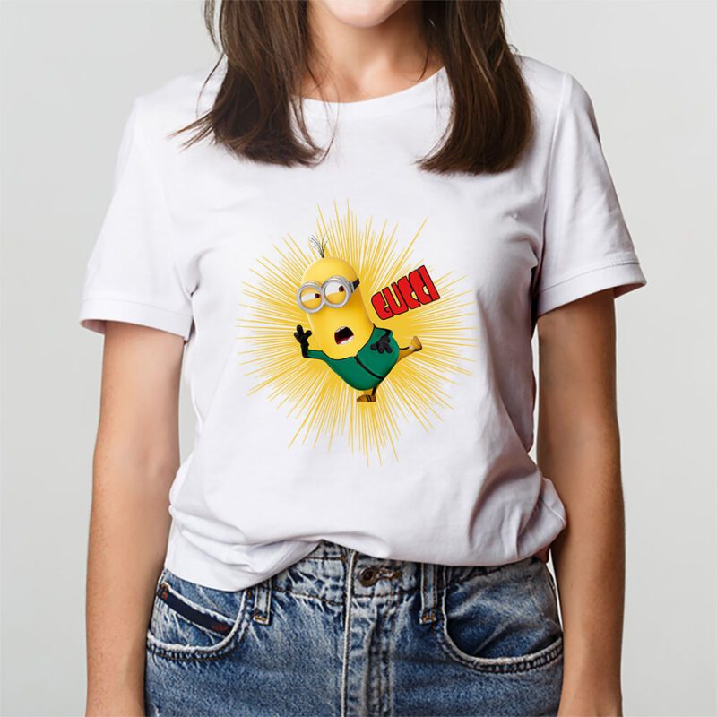 Minions Despicable Me Gucci Brand Unisex T Shirt Cotton Tee TAT6347 3