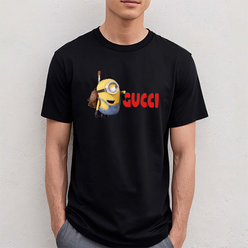 Minions Despicable Me Gucci Brand Unisex T Shirt Cotton Tee TAT6348 4
