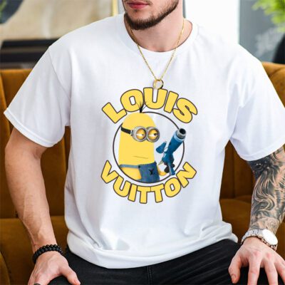 Minions Despicable Me Kelvin Louis Vuitton Unisex T Shirt Cotton Tee TAT14328 2