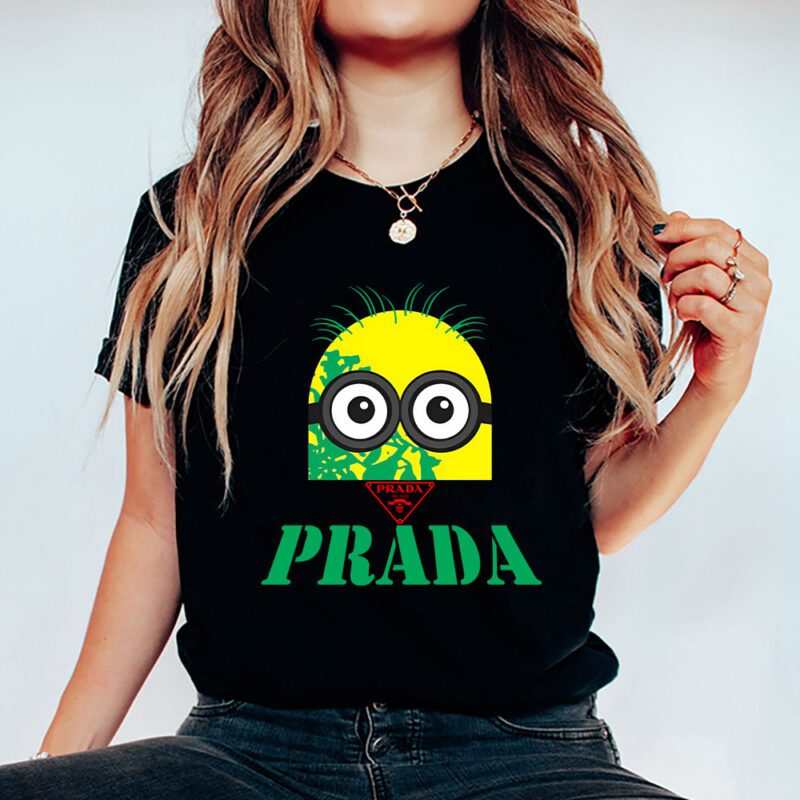 Minions Despicable Me Prada Brand Unisex T Shirt Cotton Tee TAT6361 5