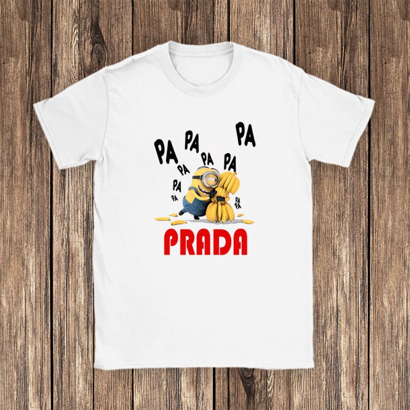 Minions Despicable Me Prada Brand Unisex T Shirt Cotton Tee TAT6364 1