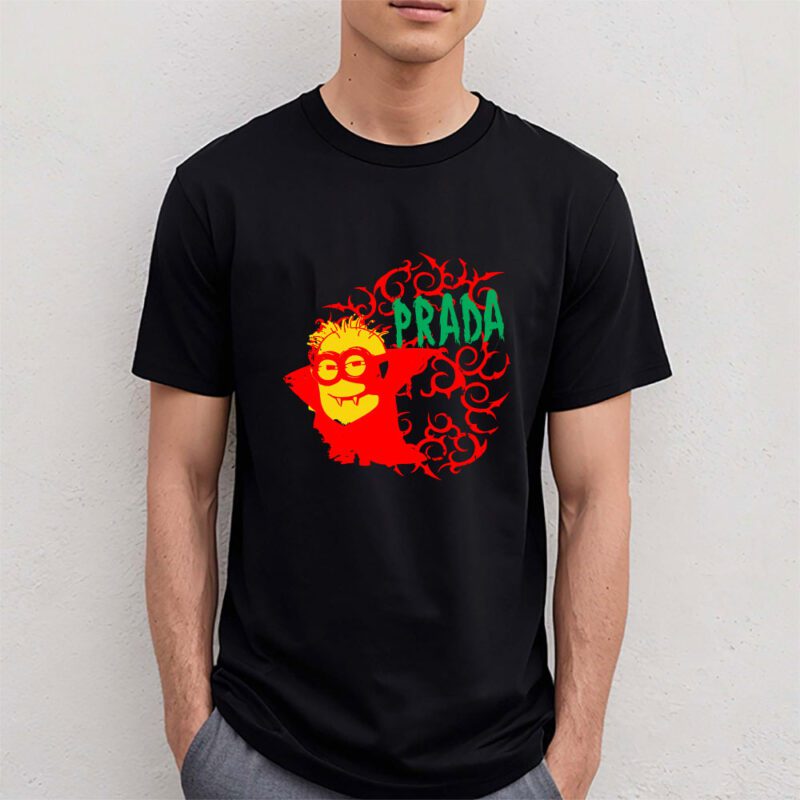 Minions Despicable Me Prada Brand Unisex T Shirt Cotton Tee TAT6365 4