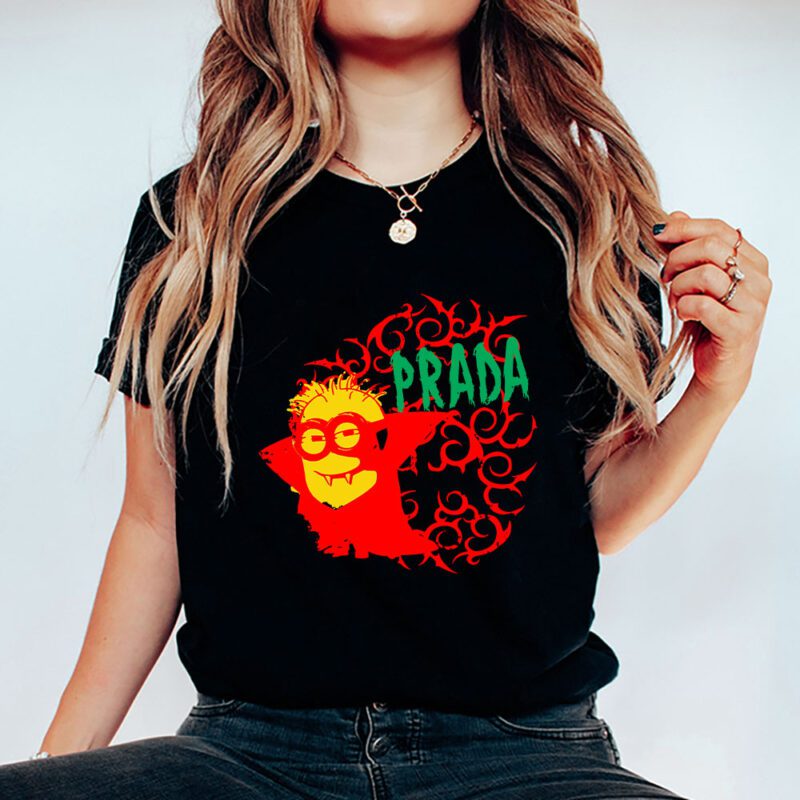 Minions Despicable Me Prada Brand Unisex T Shirt Cotton Tee TAT6365 5