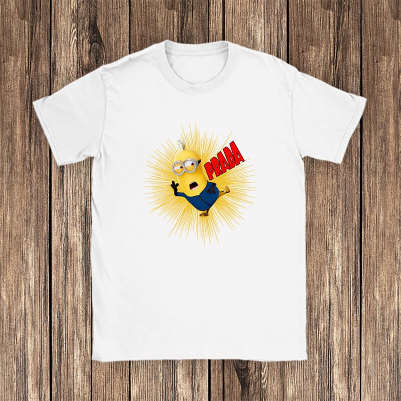 Minions Despicable Me Prada Brand Unisex T Shirt Cotton Tee TAT6366 1
