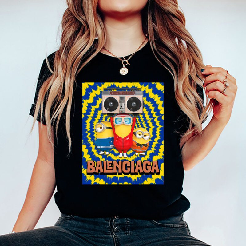 Minions Despicable Me Tie Dye Balenciaga Unisex T Shirt TAT5526 5