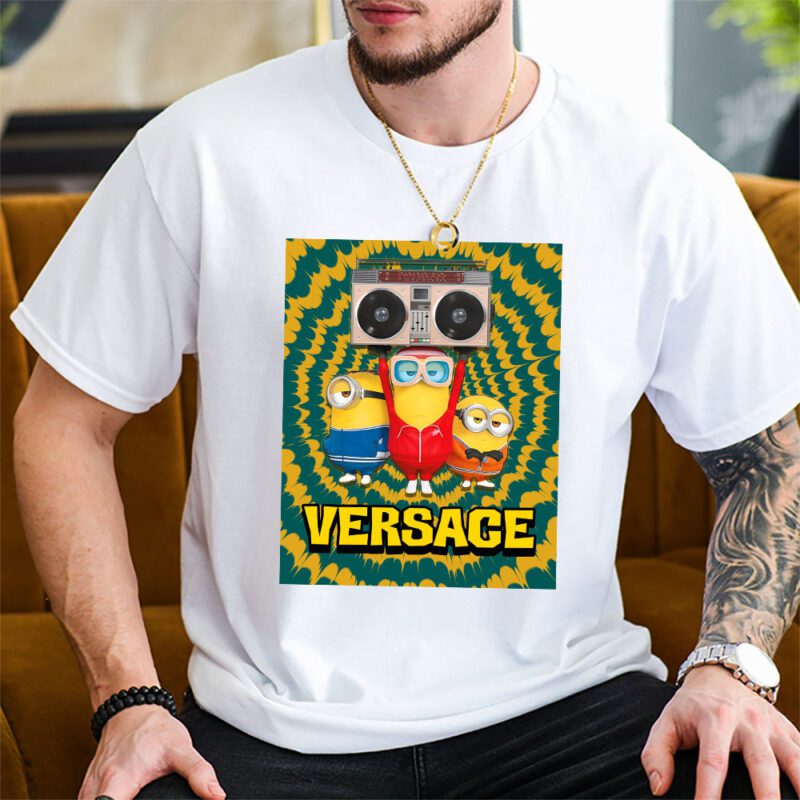 Minions Despicable Me Tie Dye Versace Unisex T Shirt TAT5532 2