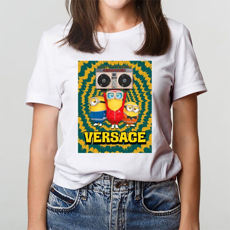 Minions Despicable Me Tie Dye Versace Unisex T Shirt TAT5532 3