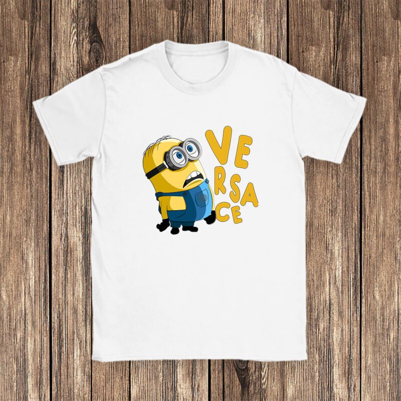 Minions Despicable Me Versace Brand Unisex T-Shirt Cotton Tee TAT6370