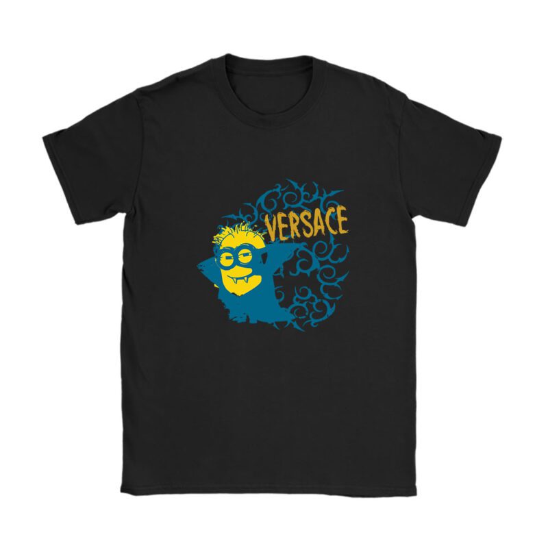 Minions Despicable Me Versace Brand Unisex T-Shirt Cotton Tee TAT6371